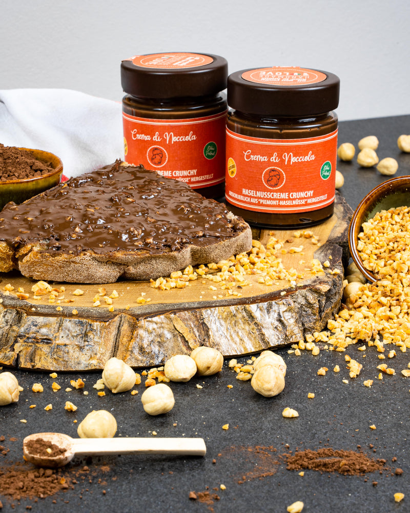 Haselnusscreme Chrunchy 58% - Ohne Palmöl - VEGAN