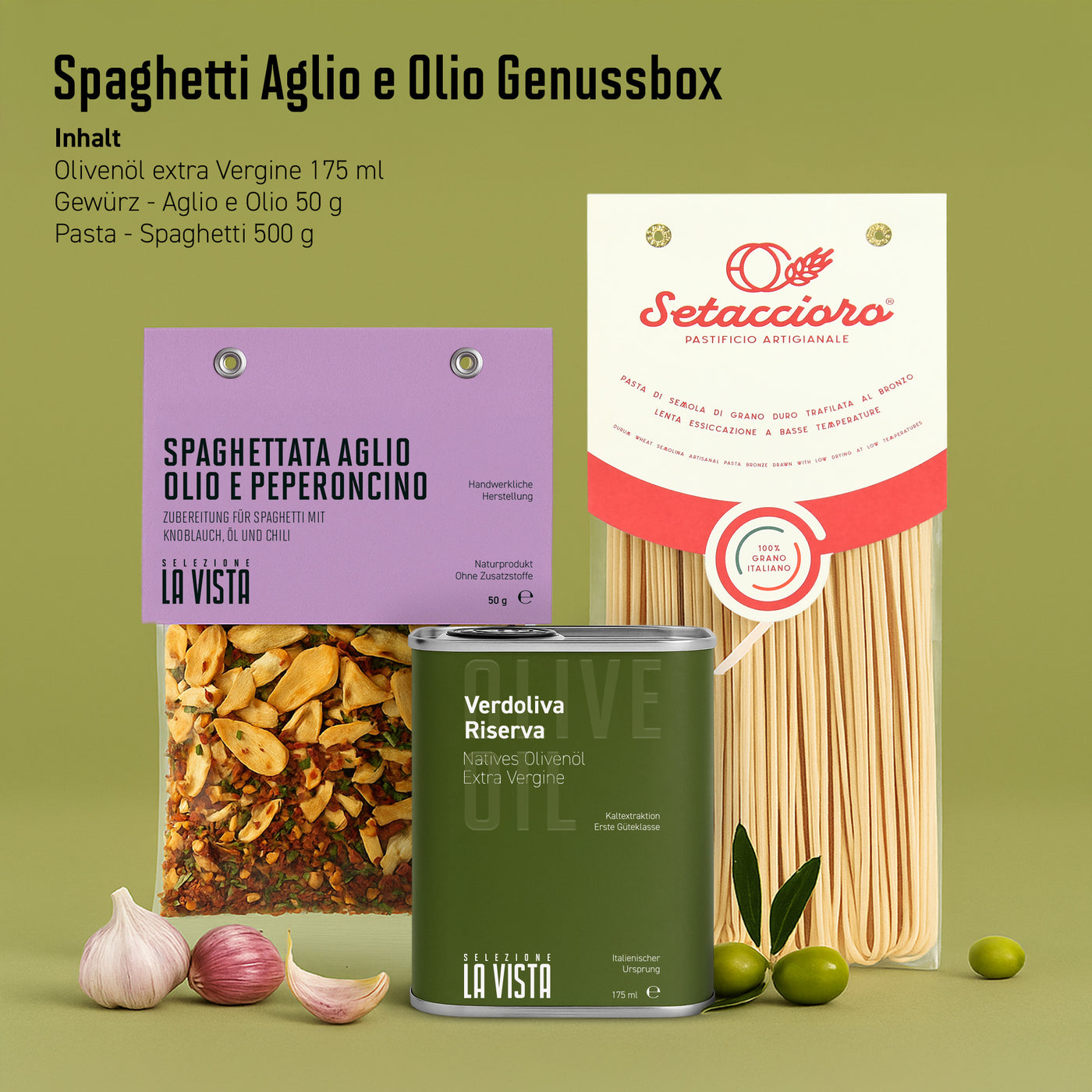 🍝 Selezione La Vista – Spaghetti Aglio e Olio Genussbox