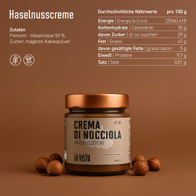 Haselnusscreme 50% - Ohne Palmöl - VEGAN
