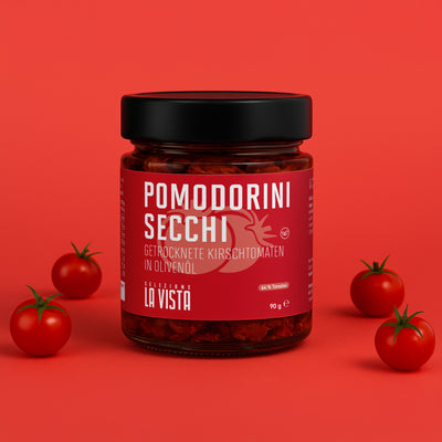 Getrocknete Kirschtomaten in Olivenöl