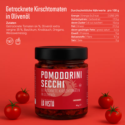 Getrocknete Kirschtomaten in Olivenöl