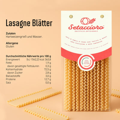 Lasagne Blätter - Premium Pasta - 500g
