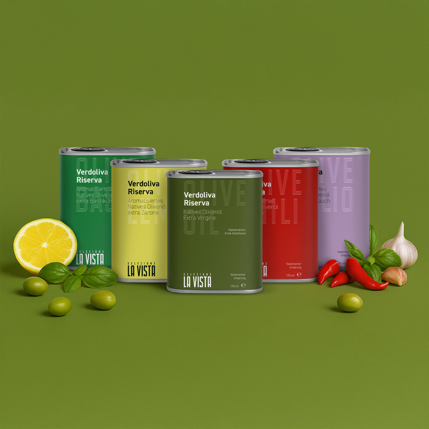 Natives Olivenöl mit Zitrone – Selezione La Vista Feinkost