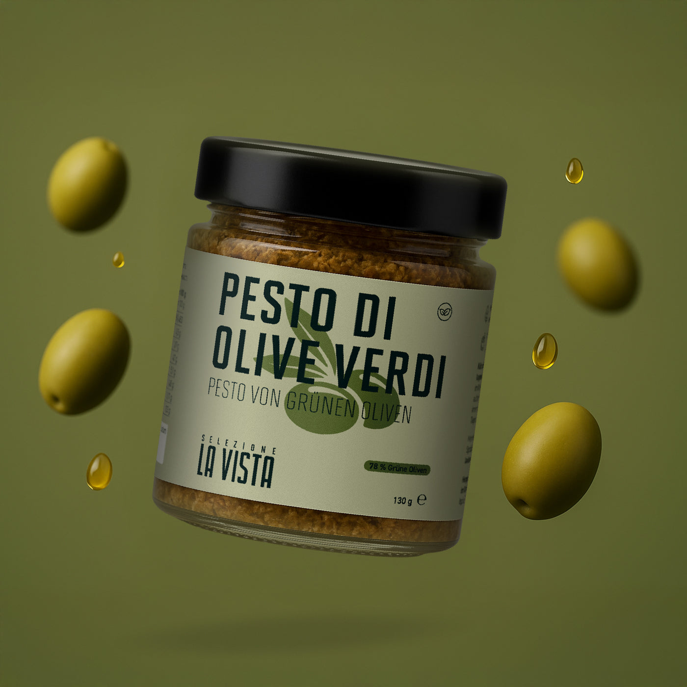 Pesto von grünen Oliven - 130g