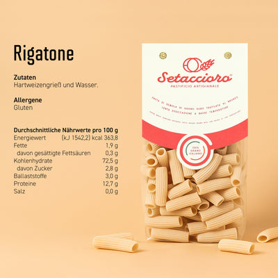 Rigatone - Premium Pasta - 500g