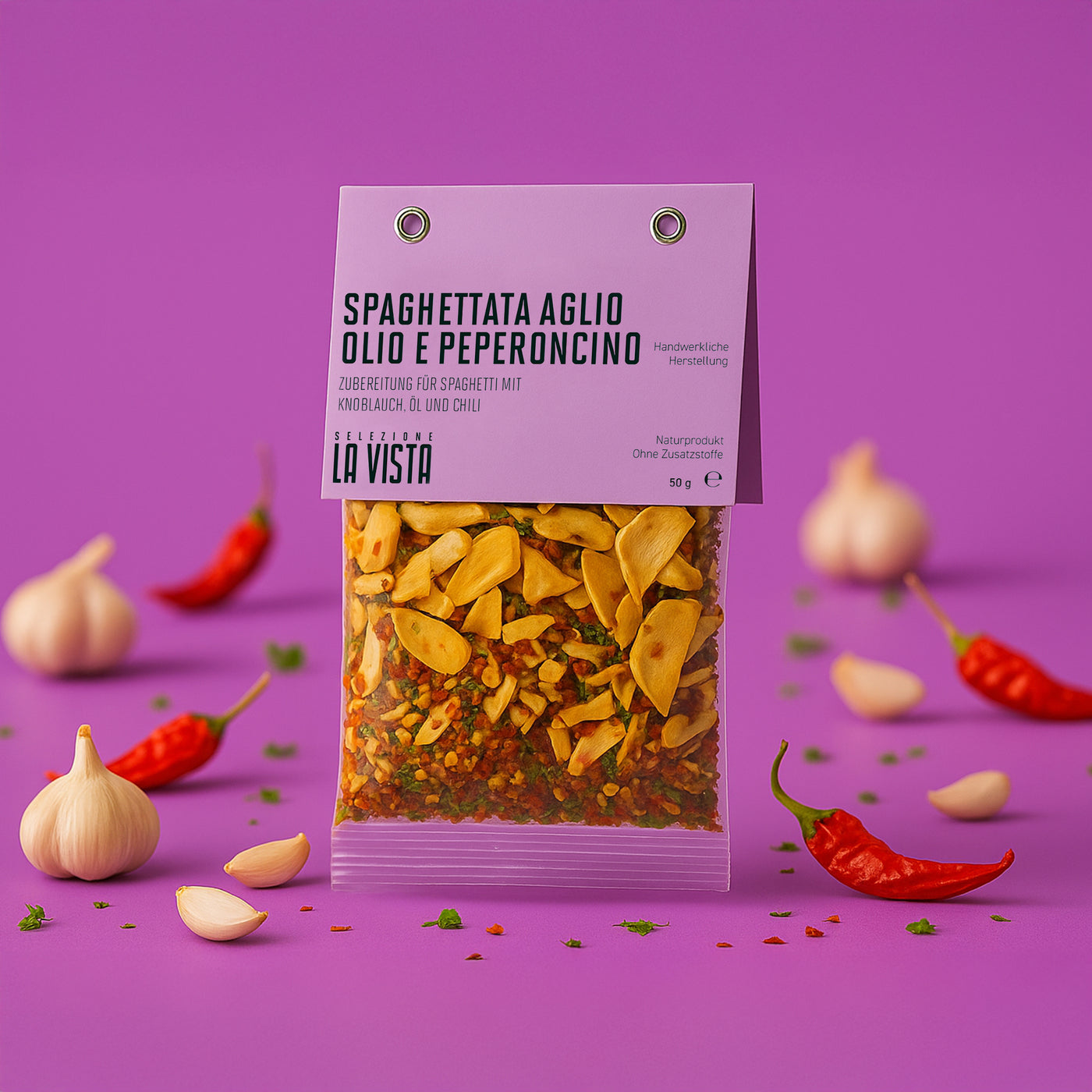 Pastagewürz Aglio, Olio e Peperoncino 🌶️ 🧄 🌿 - 50g