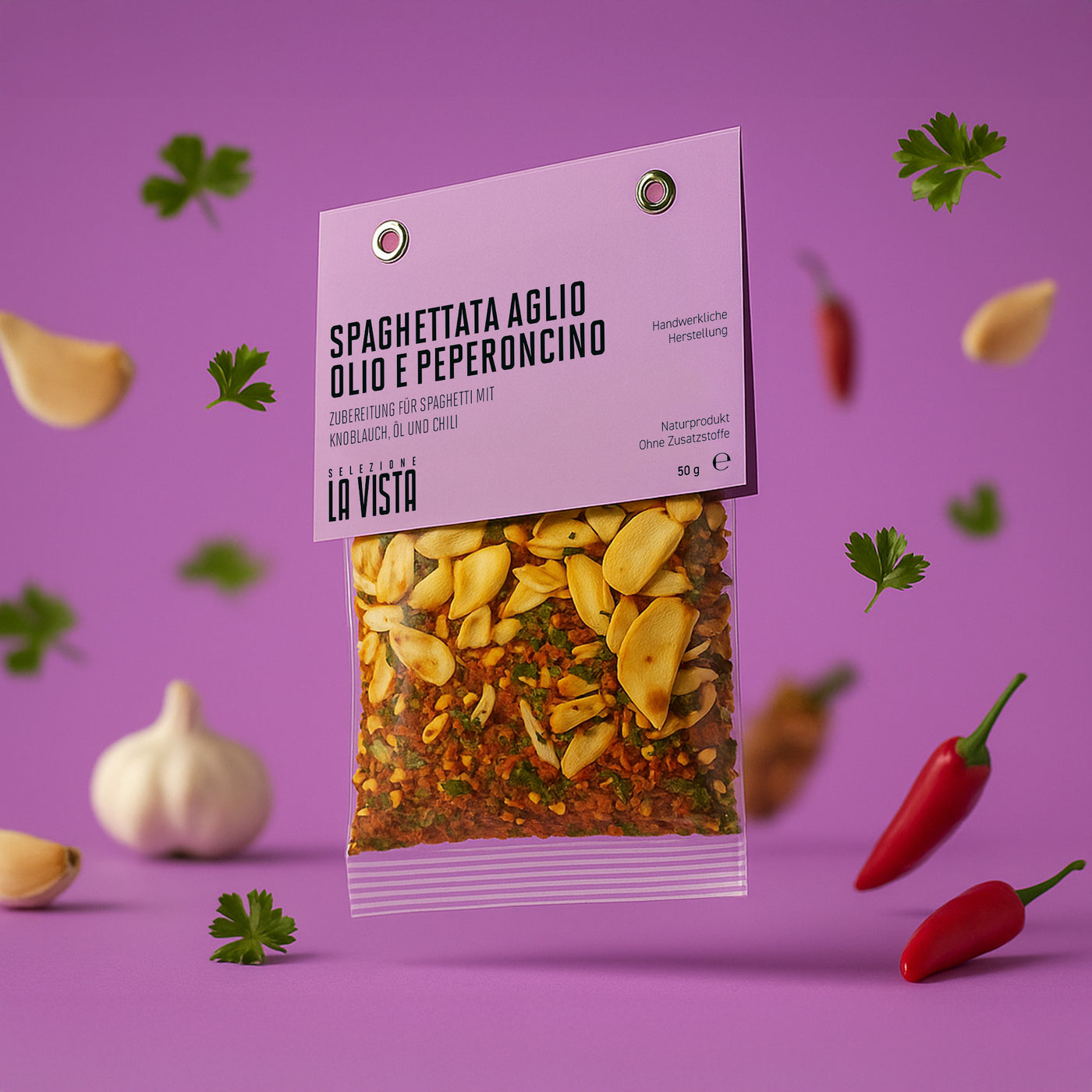 Pastagewürz Aglio, Olio e Peperoncino 🌶️ 🧄 🌿 - 50g