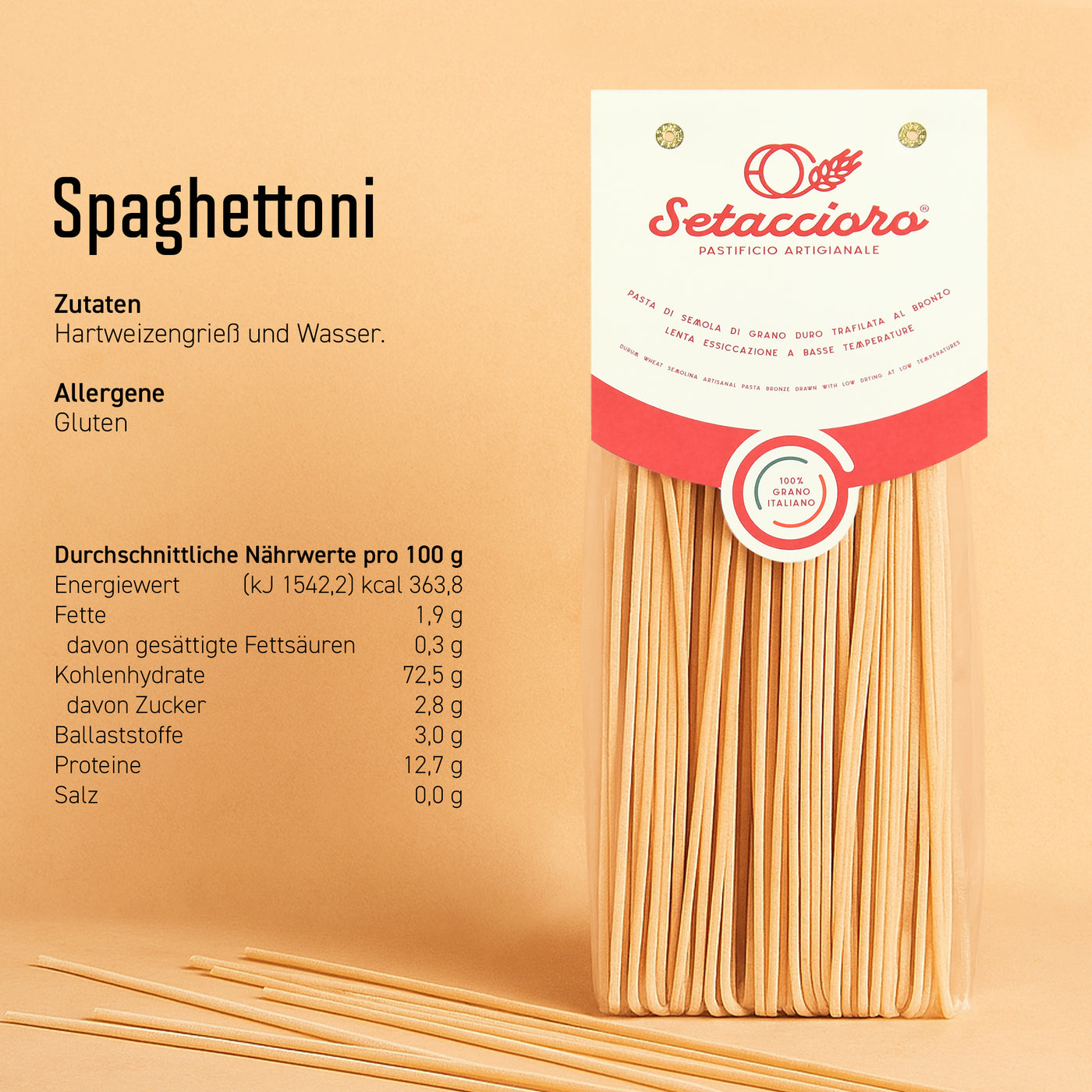 Spaghettoni - Premium Pasta - 500g