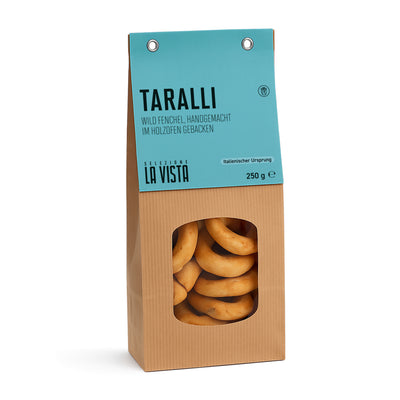 Handgemachte Taralli mit Wildfenchel – italienischer Snack
