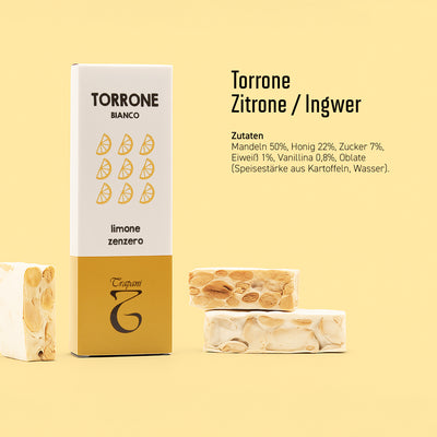 Torrone - Zitrone / Ingwer