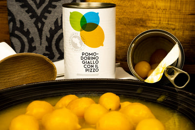 Kampanische Gelbe Datteltomaten in Tomatensaft Tomatenkonserve
